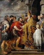 Peter Paul Rubens Ambrosius und Kaiser Theodosius oil painting reproduction